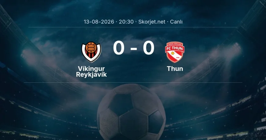 Avrupa Ligi: Víkingur Reykjavík - Thun maçı başladı