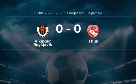 Víkingur Reykjavík - Thun maçı ne zaman, saat kaçta? | Avrupa Ligi