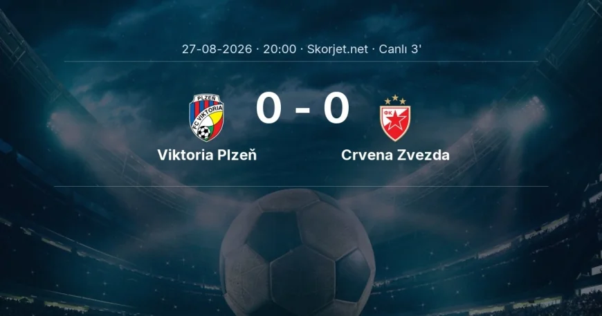 Viktoria Plzeň - Crvena Zvezda maçı başladı | Avrupa Ligi