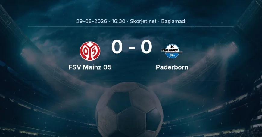 Bundesliga: FSV Mainz 05 - Paderborn kadro ve maç öncesi