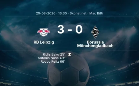 RB Leipzig 3-0 Borussia Mönchengladbach - maç özeti | Bundesliga
