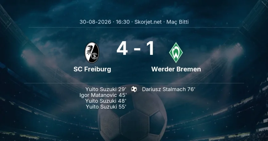 Maç sonucu: SC Freiburg 4-1 Werder Bremen | Bundesliga