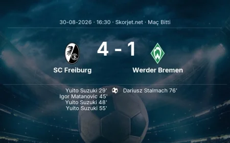 Maç sonucu: SC Freiburg 4-1 Werder Bremen | Bundesliga