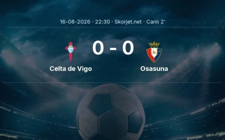 MAÇ BAŞLADI | Celta de Vigo - Osasuna