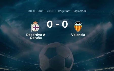 La Liga: Deportivo A Coruña - Valencia kadro ve maç öncesi