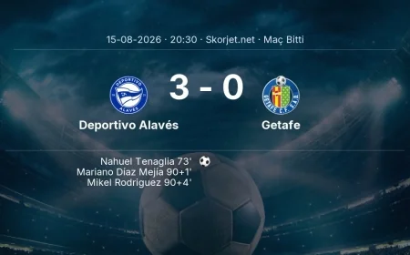 La Liga | Deportivo Alavés 3-0 Getafe sonucu