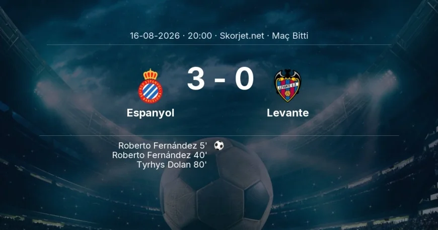 Espanyol 3-0 Levante - maç özeti | La Liga