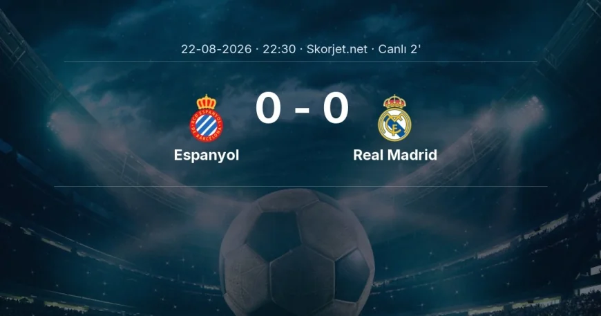 MAÇ BAŞLADI | Espanyol - Real Madrid