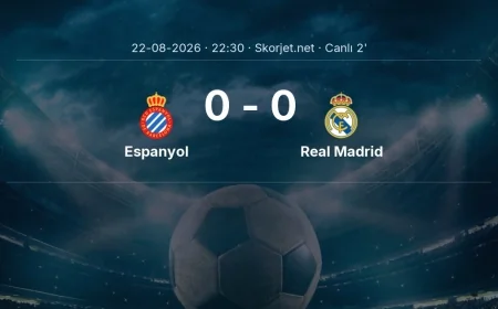 MAÇ BAŞLADI | Espanyol - Real Madrid