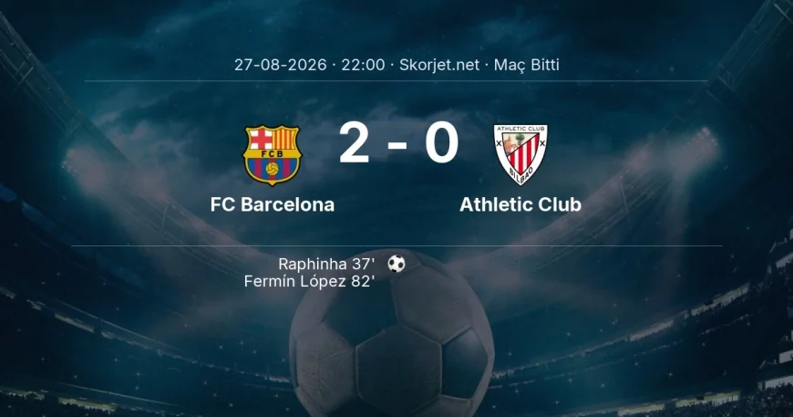Maç sonucu: FC Barcelona 2-0 Athletic Club | La Liga
