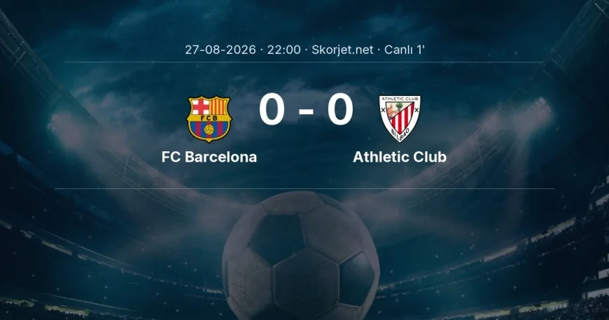 MAÇ BAŞLADI | FC Barcelona - Athletic Club