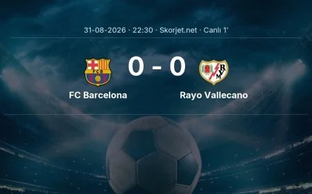 MAÇ BAŞLADI | FC Barcelona - Rayo Vallecano