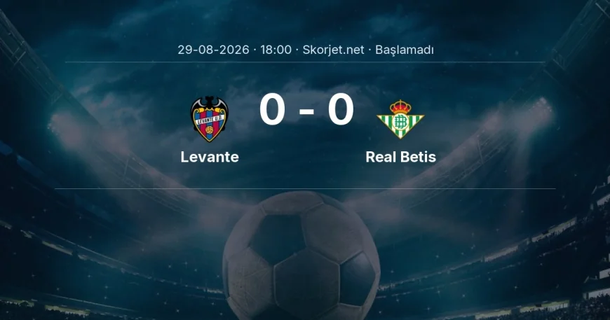 Levante - Real Betis maçı ne zaman, saat kaçta? | La Liga