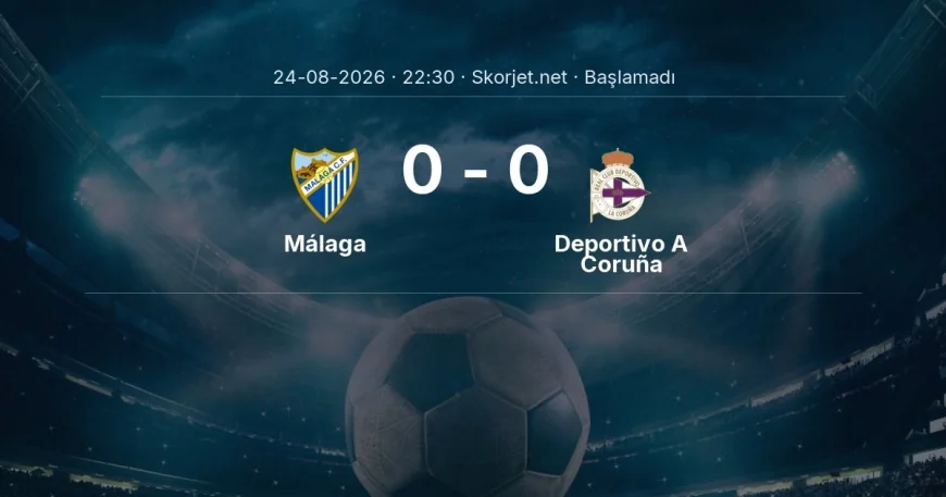 La Liga: Málaga - Deportivo A Coruña kadro ve maç öncesi