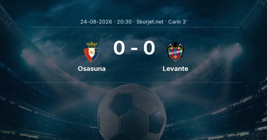 MAÇ BAŞLADI | Osasuna - Levante