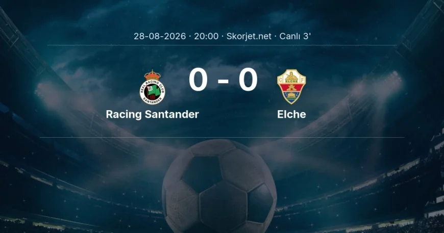 MAÇ BAŞLADI | Racing Santander - Elche