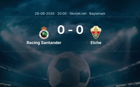 Racing Santander - Elche muhtemel ilk 11'ler | La Liga