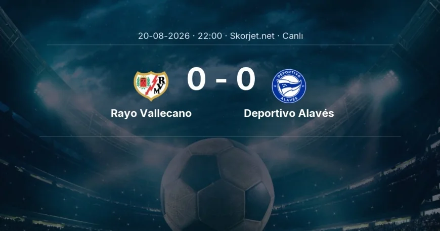 La Liga: Rayo Vallecano - Deportivo Alavés maçı başladı