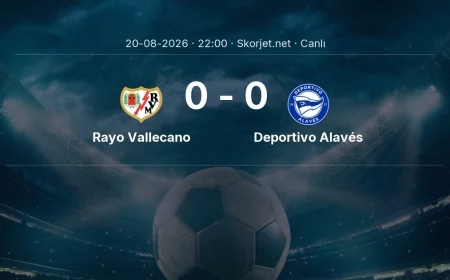 La Liga: Rayo Vallecano - Deportivo Alavés maçı başladı