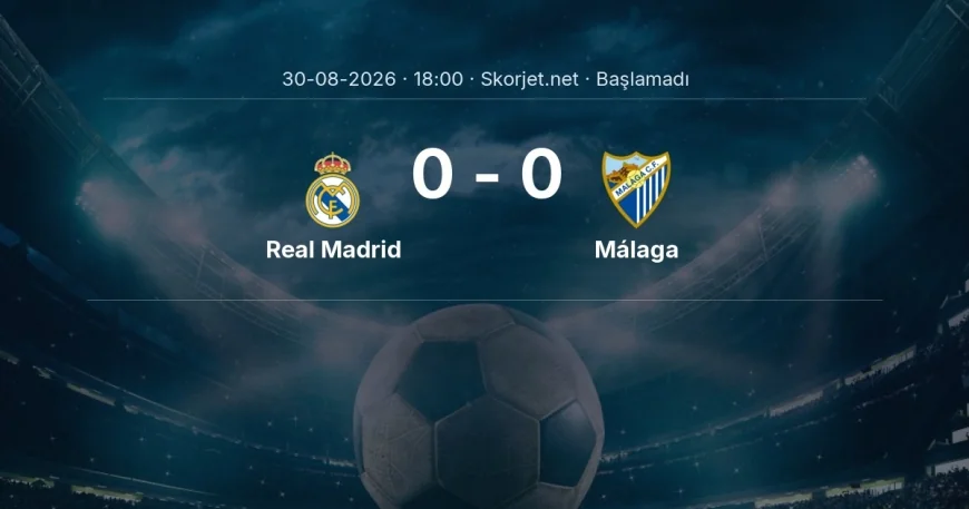 Real Madrid - Málaga maçı ne zaman, saat kaçta? | La Liga