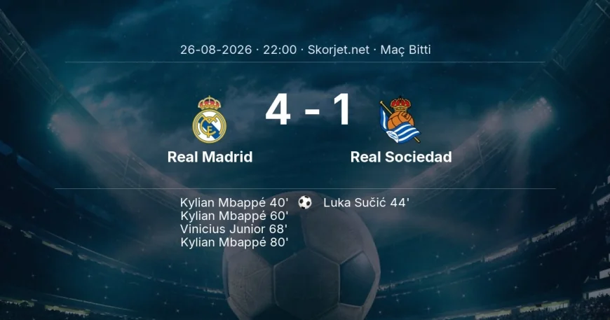 Real Madrid 4-1 Real Sociedad - maç özeti | La Liga
