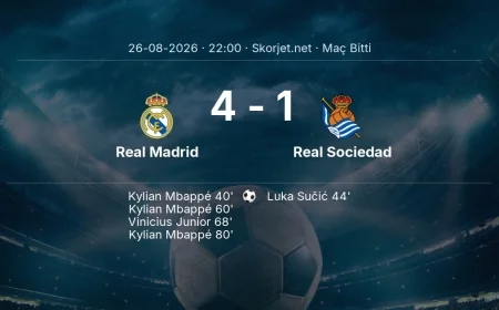 Real Madrid 4-1 Real Sociedad - maç özeti | La Liga