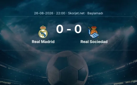 La Liga: Real Madrid - Real Sociedad kadro ve maç öncesi