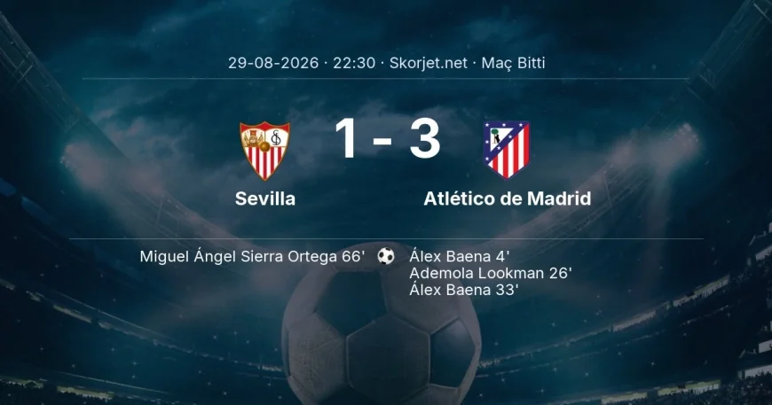 Maç sonucu: Sevilla 1-3 Atlético de Madrid | La Liga