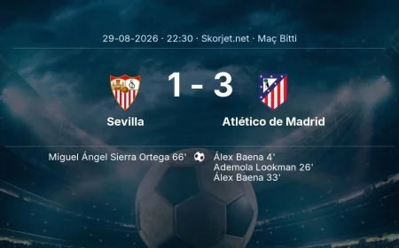 Maç sonucu: Sevilla 1-3 Atlético de Madrid | La Liga