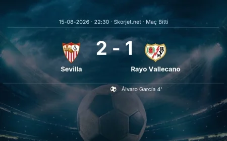 Maç sonucu: Sevilla 2-1 Rayo Vallecano | La Liga