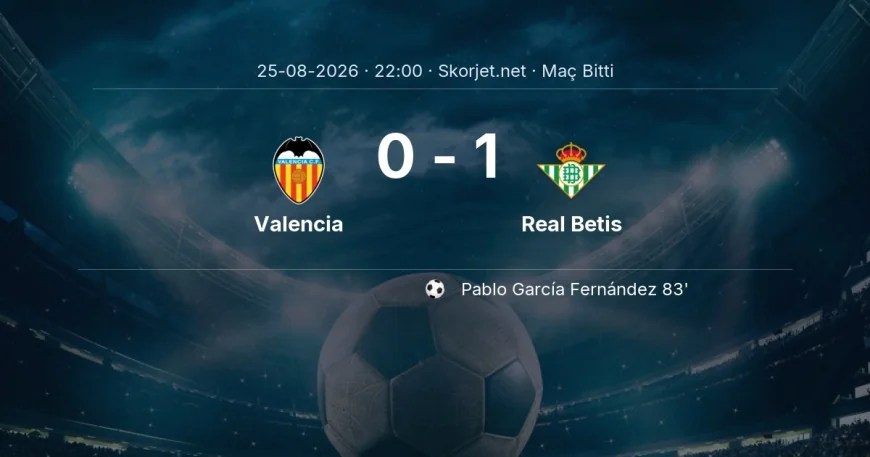 La Liga | Valencia 0-1 Real Betis sonucu