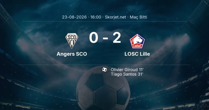 Maç sonucu: Angers SCO 0-2 LOSC Lille | Ligue 1