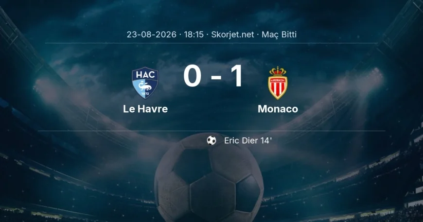 Ligue 1 | Le Havre 0-1 Monaco sonucu