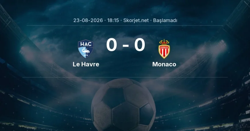 Le Havre - Monaco maçı ne zaman, saat kaçta? | Ligue 1