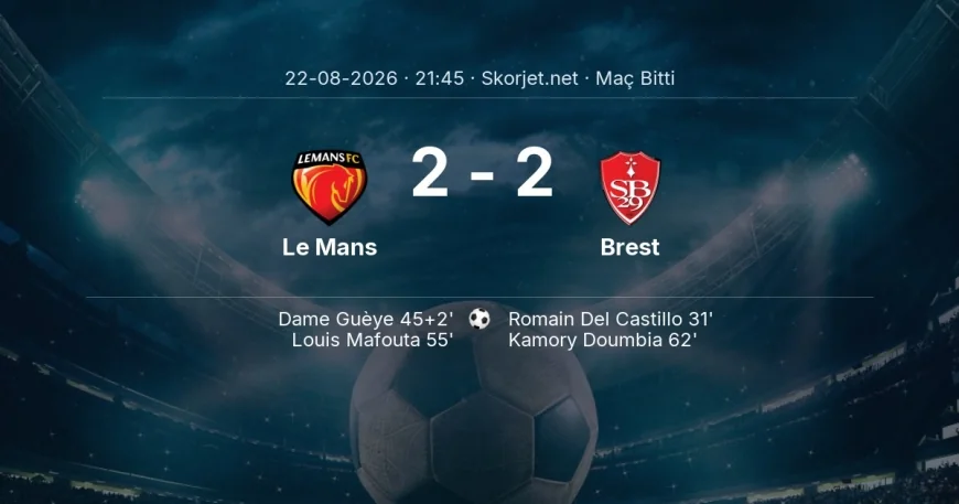 Le Mans 2-2 Brest - maç özeti | Ligue 1