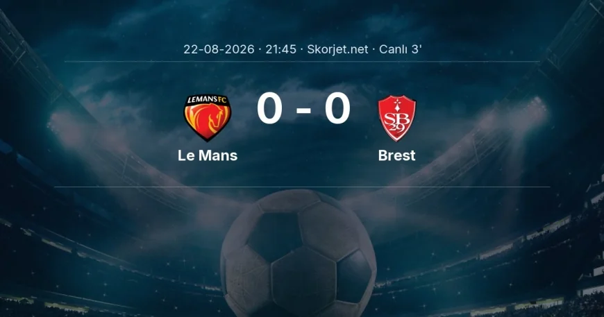 Le Mans - Brest maçı başladı | Ligue 1