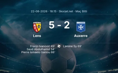Maç sonucu: Lens 5-2 Auxerre | Ligue 1