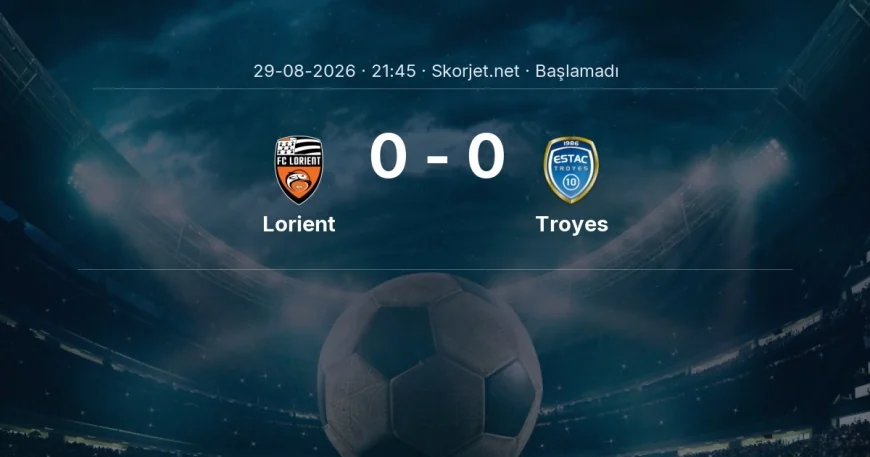Ligue 1: Lorient - Troyes kadro ve maç öncesi