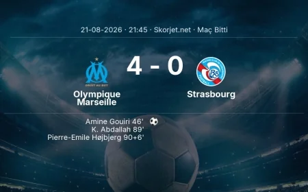 Ligue 1 | Olympique Marseille 4-0 Strasbourg sonucu