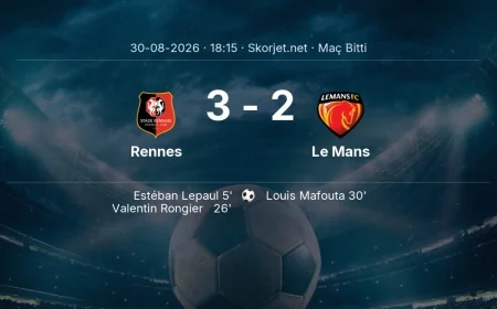 Maç sonucu: Rennes 3-2 Le Mans | Ligue 1