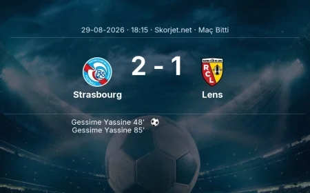 Ligue 1 | Strasbourg 2-1 Lens sonucu