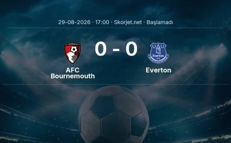 Premier Lig: AFC Bournemouth - Everton kadro ve maç öncesi