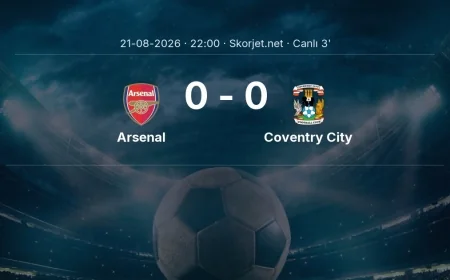 Premier Lig: Arsenal - Coventry City maçı başladı