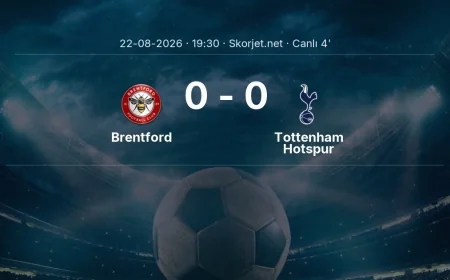 MAÇ BAŞLADI | Brentford - Tottenham Hotspur
