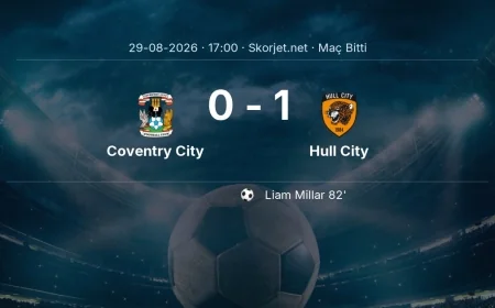 Coventry City 0-1 Hull City - maç özeti | Premier Lig