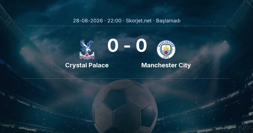 Crystal Palace - Manchester City muhtemel ilk 11'ler | Premier Lig
