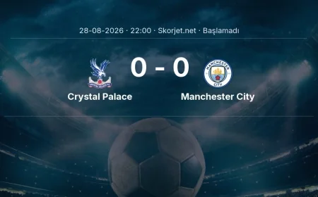 Crystal Palace - Manchester City muhtemel ilk 11'ler | Premier Lig