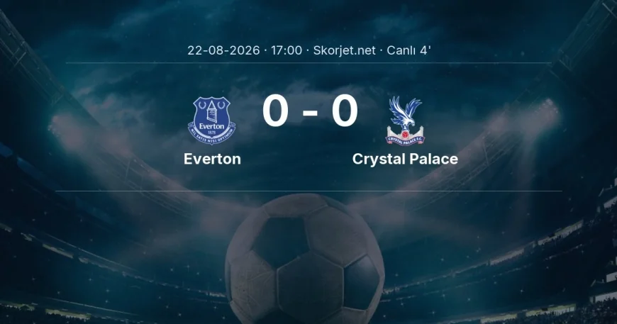 MAÇ BAŞLADI | Everton - Crystal Palace