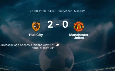 Hull City 2-0 Manchester United - maç özeti | Premier Lig