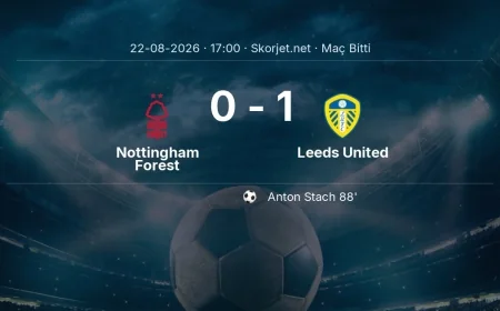 Nottingham Forest 0-1 Leeds United - maç özeti | Premier Lig